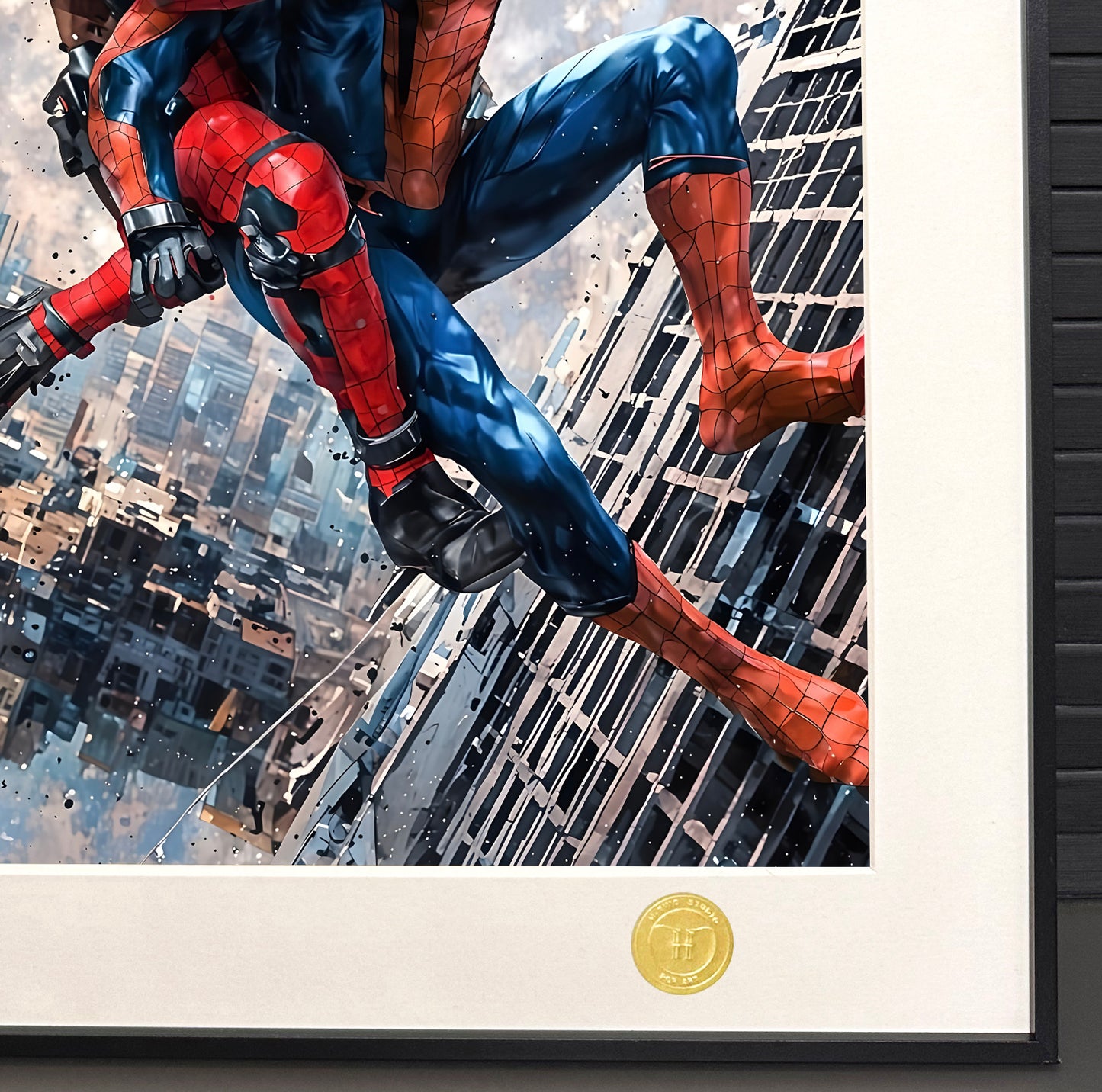 《蜘蛛侠死侍》漫威彼得帕克蜘蛛侠spiderman装饰画