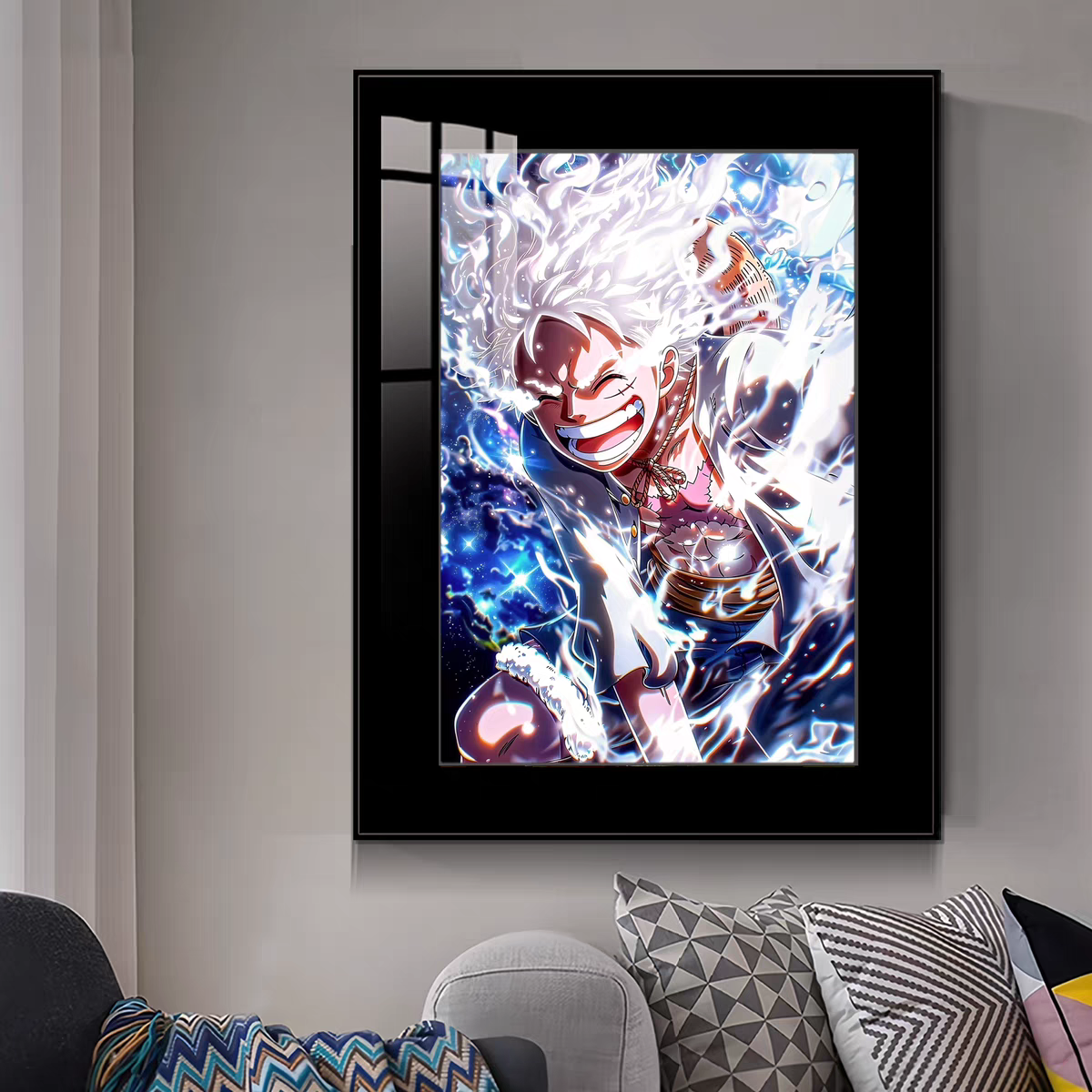 自由尼卡五档路飞装饰画