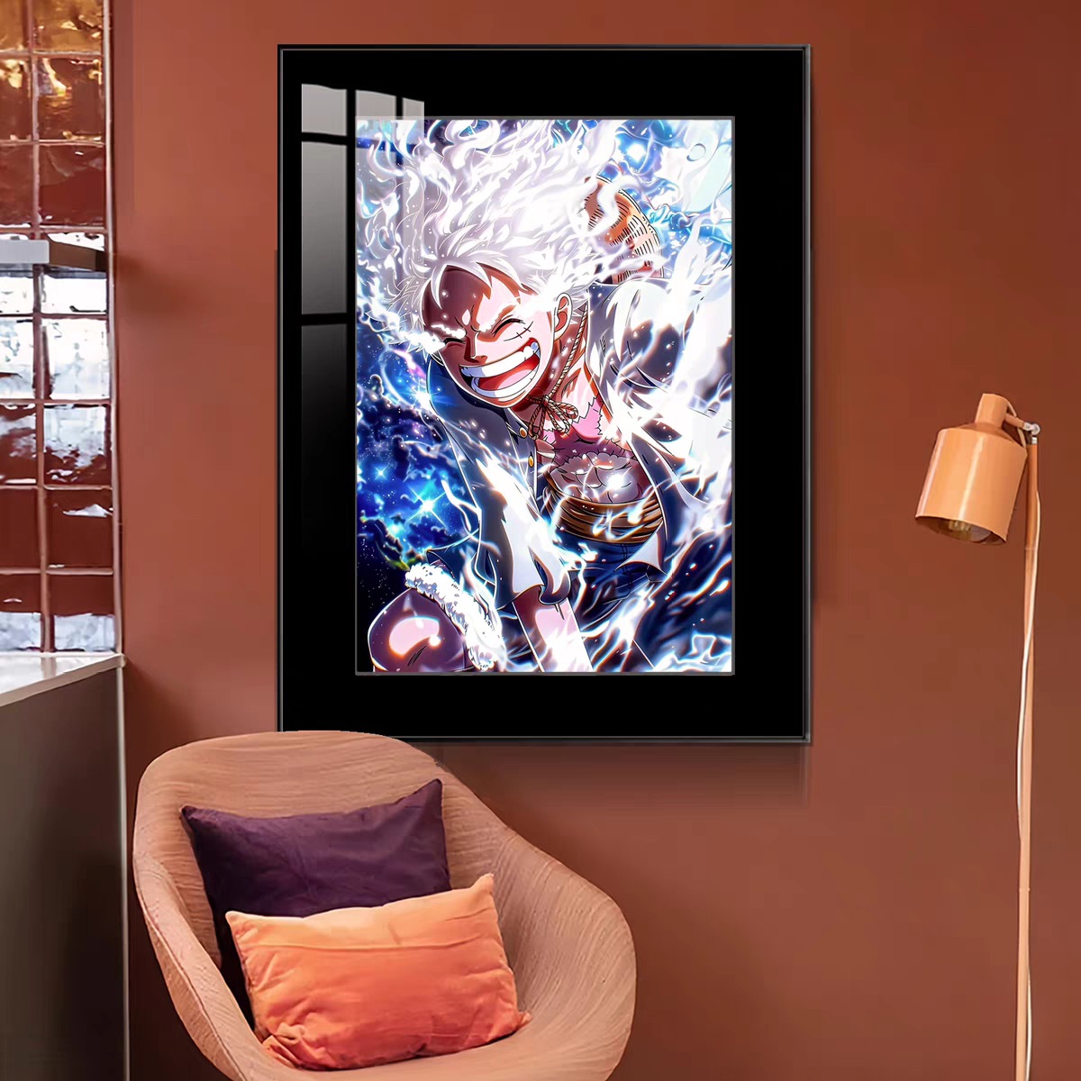 自由尼卡五档路飞装饰画