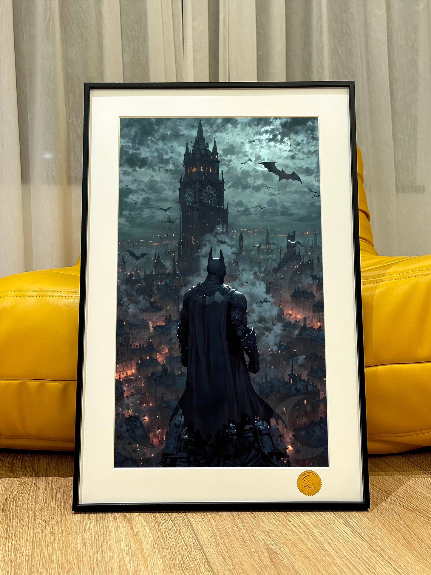 星空《黑暗骑士》蝙蝠侠batman阿卡姆哥谭市动漫装饰画