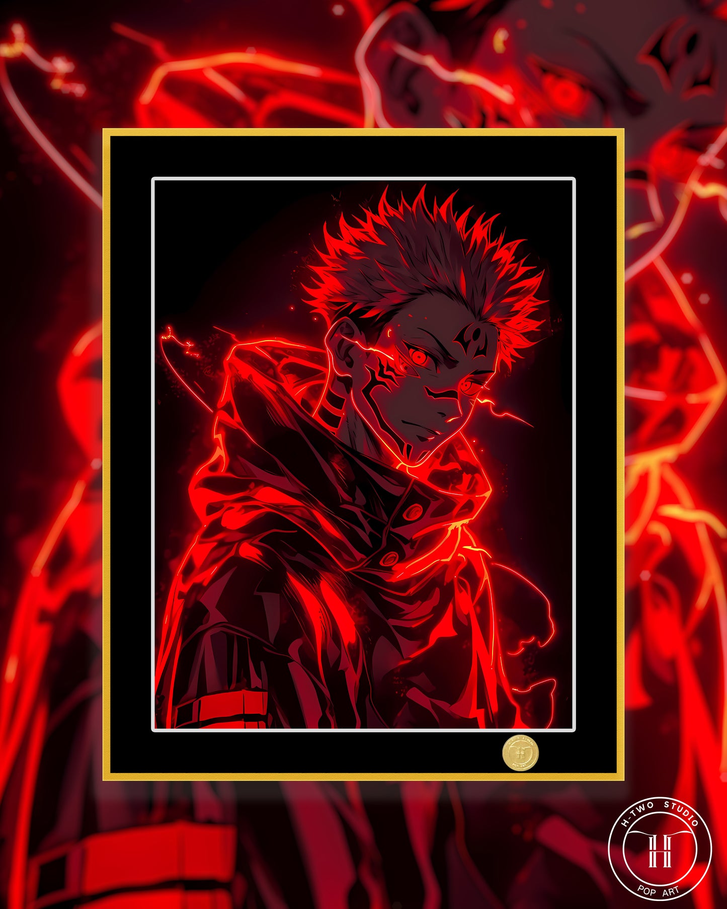 《两面宿傩》咒术回战虎杖动漫二次元装饰画