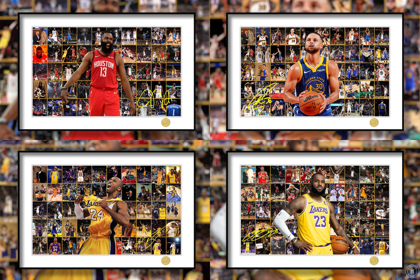 《留在巅峰–詹姆斯哈登》NBA快船火箭篮网大胡子哈登装饰画