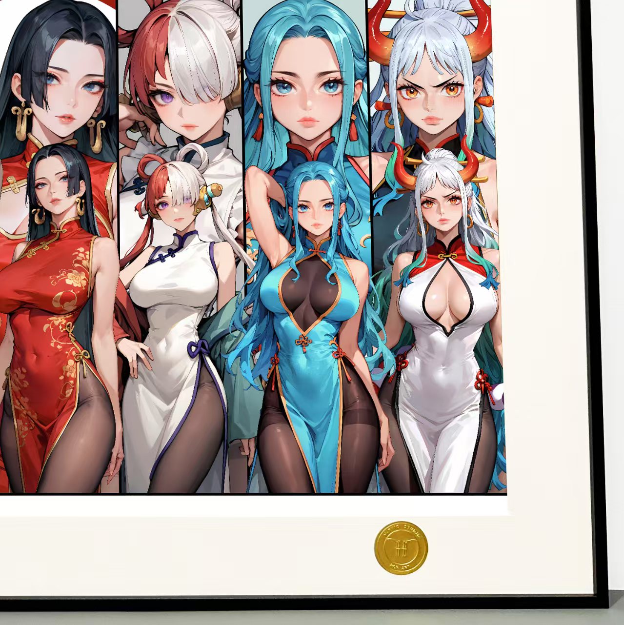 海贼王《旗袍女团》女帝娜美罗宾大和乌塔装饰画