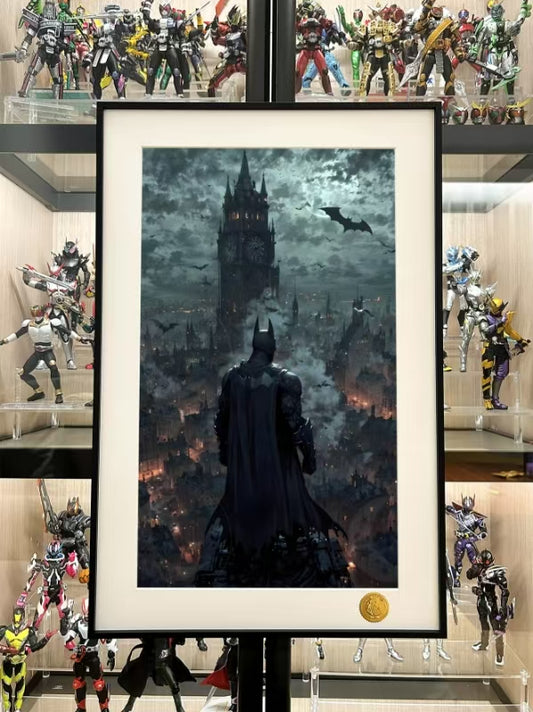星空《黑暗骑士》蝙蝠侠batman阿卡姆哥谭市动漫装饰画