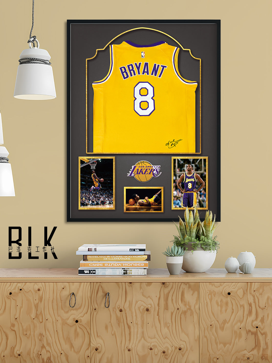 巴洛克 ——科比布莱恩特KOBE黑曼巴洛杉矶湖人艺术装饰画