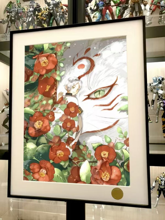 星空《椿之窗》夏目友人帐夏目贵志火神装饰画