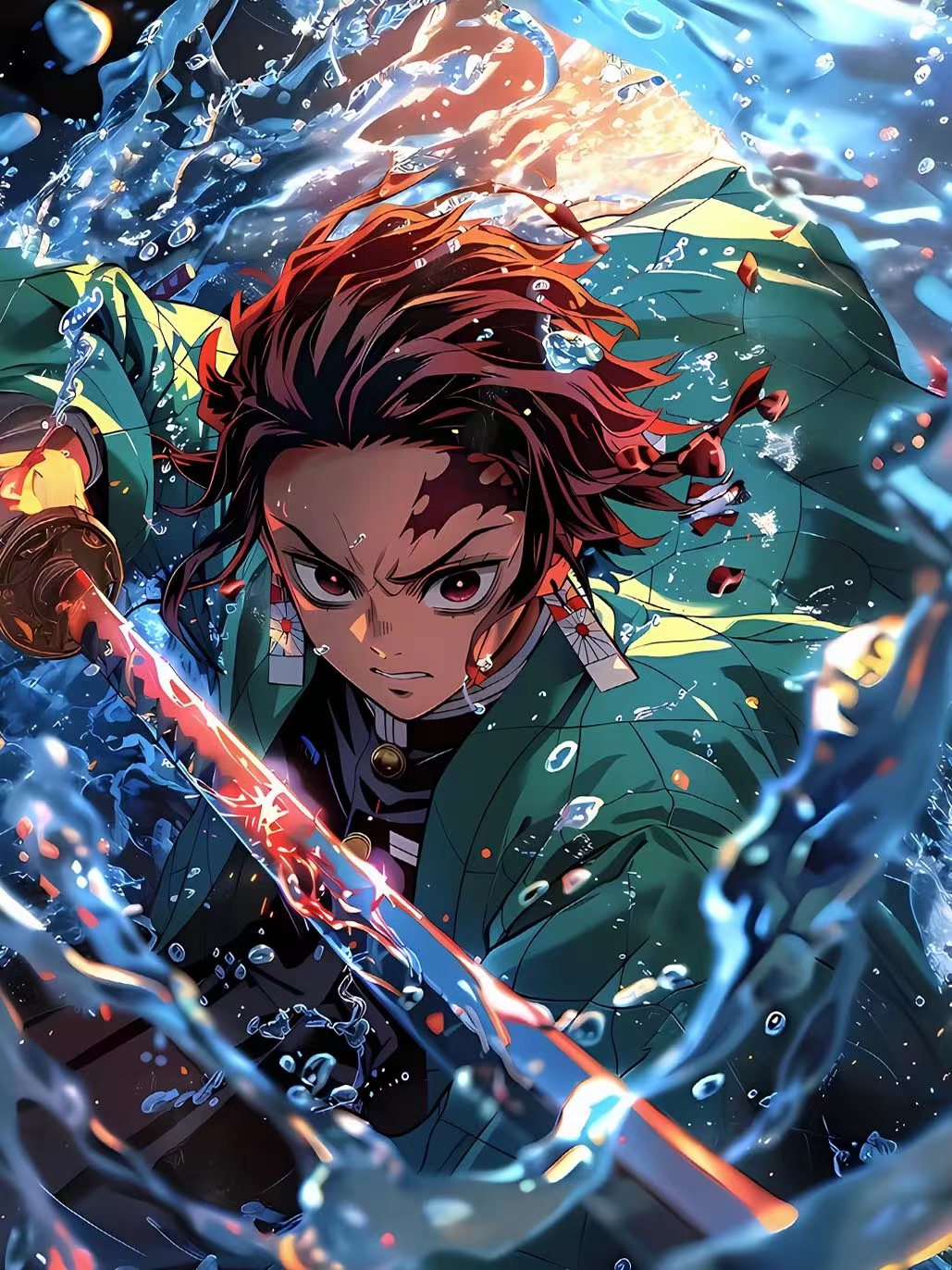 星空《炭治郎》祢豆子鬼灭之刃Tanjirou动漫装饰画