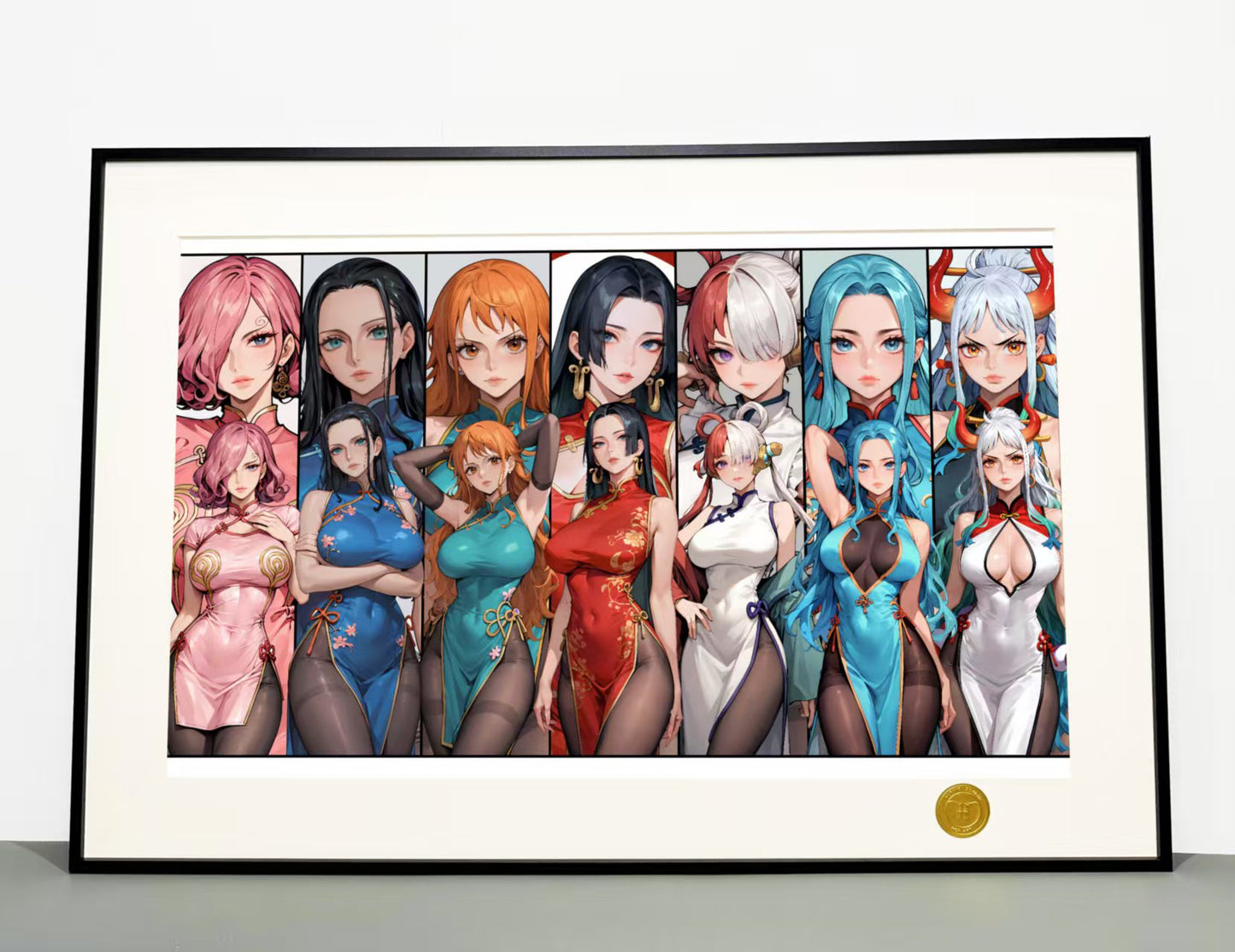 海贼王《旗袍女团》女帝娜美罗宾大和乌塔装饰画