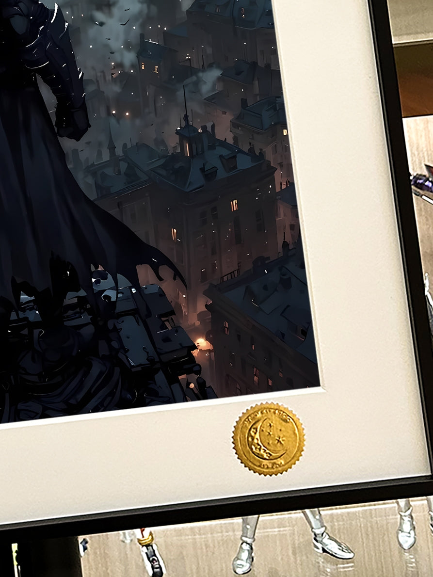 星空《黑暗骑士》蝙蝠侠batman阿卡姆哥谭市动漫装饰画